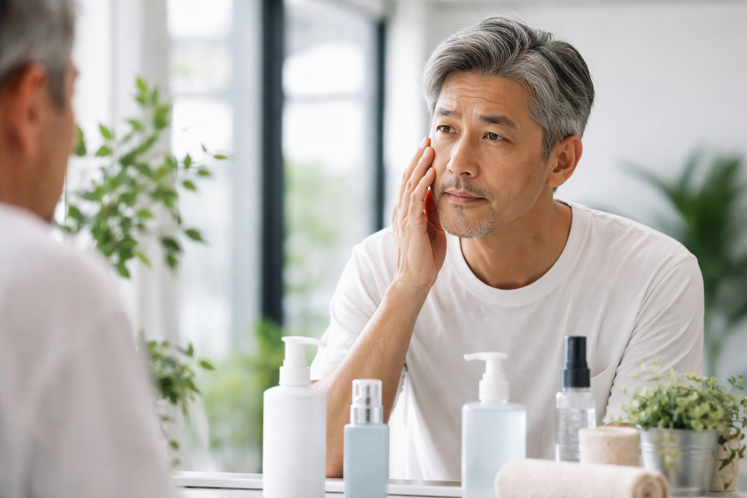 50代男性、肌を放置してきたツケが来た？急に気になった理由