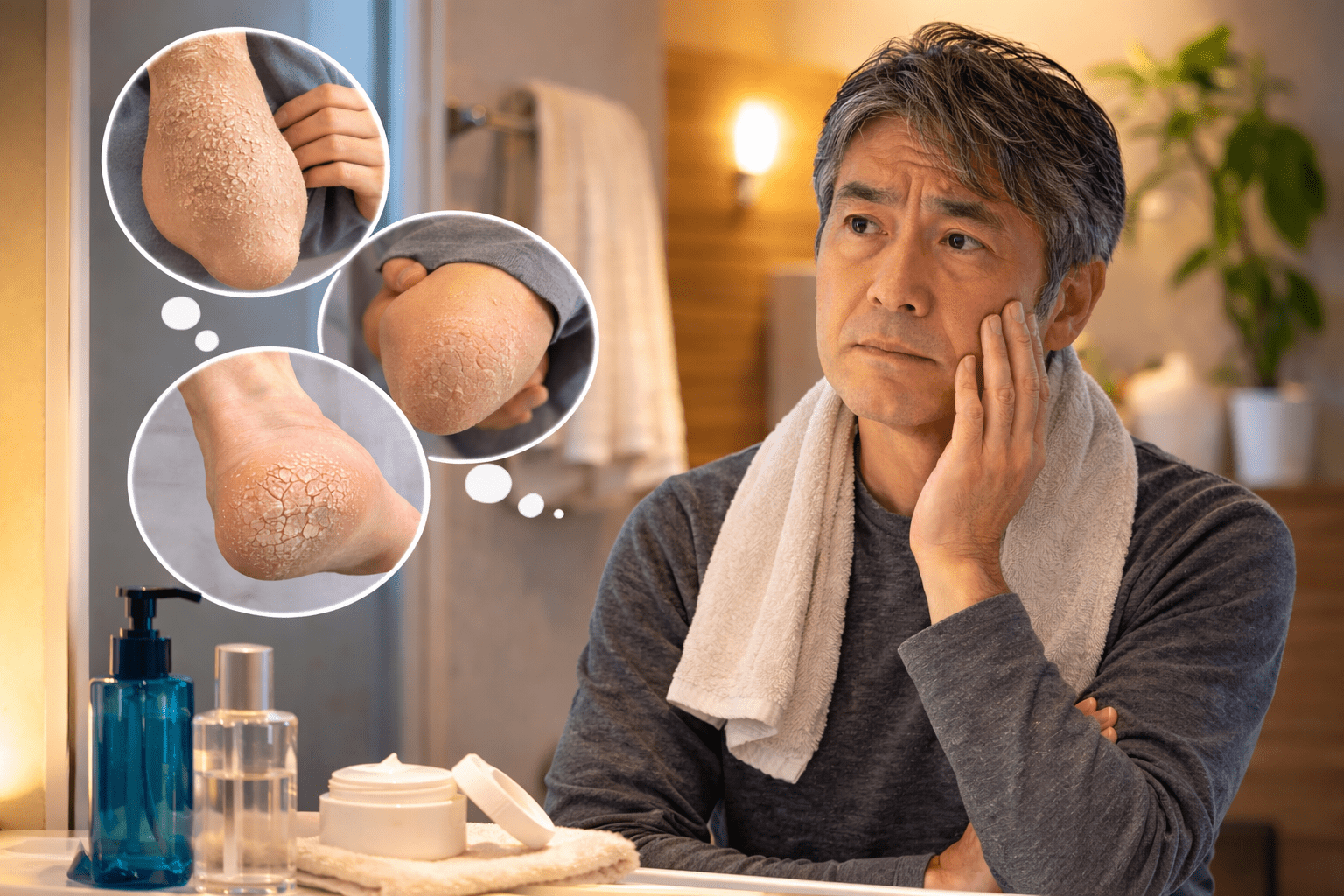 ボディクリームって男性も必要？50代の乾燥肌でわかったリアルな話